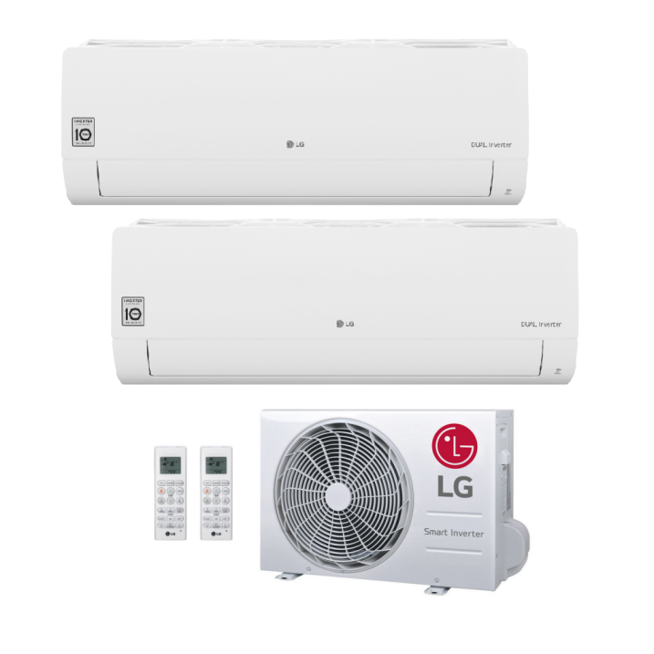 LG Standard 2 MultiSplit Duo Wandgeräte  2x S09ET + MU2R15 | 2x 2,5 kW - Weiß