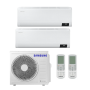 Samsung Wind-Free Comfort MultiSplit Duo Wandger&auml;te AR07TXFCAWKN + AR09TXFCAWKN + AJ040TXJ2KG | 2 kW + 2,5 kW - Wei&szlig;