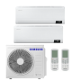 Samsung Wind-Free Comfort MultiSplit Duo Wandger&auml;te AR09TXFCAWKN + AR12TXFCAWKN + AJ050TXJ2KG | 2,5 kW + 3,5 kW - Wei&szlig;